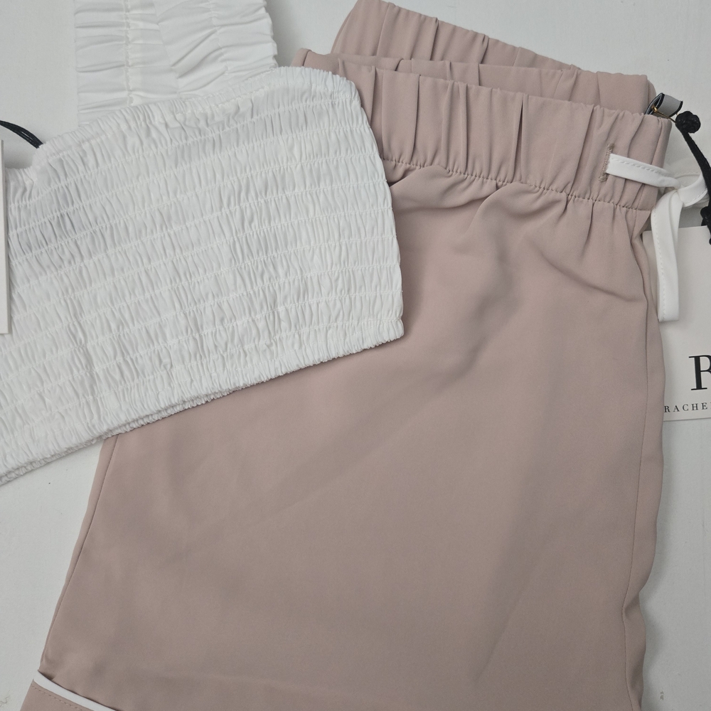 Rachel Parcell NWT Women's Blush  Shorts Top Set - Picture 4 of 4